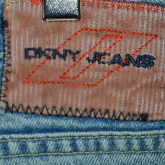 DKNY DISTRESSED RED STITCHING VINTAGE RARE MEN'S JEANS. SIZE 38/32 - Picture 3 of 11